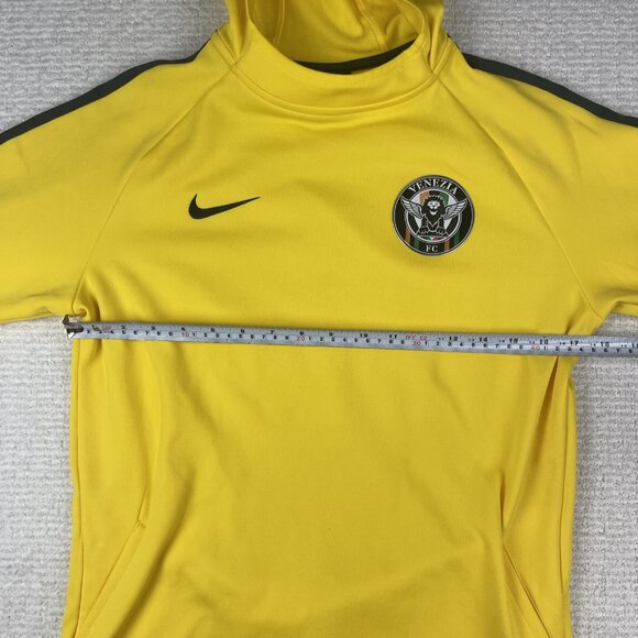 Nike Venezia Fc  Kids Hoodie Size L 12-13 YO Yellow Maglia Sweater  Soccer Club - Picture 11 of 14